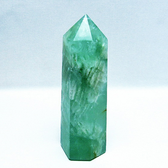 フローライトファントム六角柱[T594-2331]