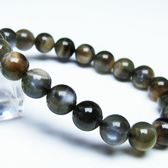 オレンジムーンストーン ブレスレット9mm[T597-3825]