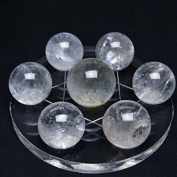 ヒマラヤ水晶丸玉七星陣 24mm [T602-2522]