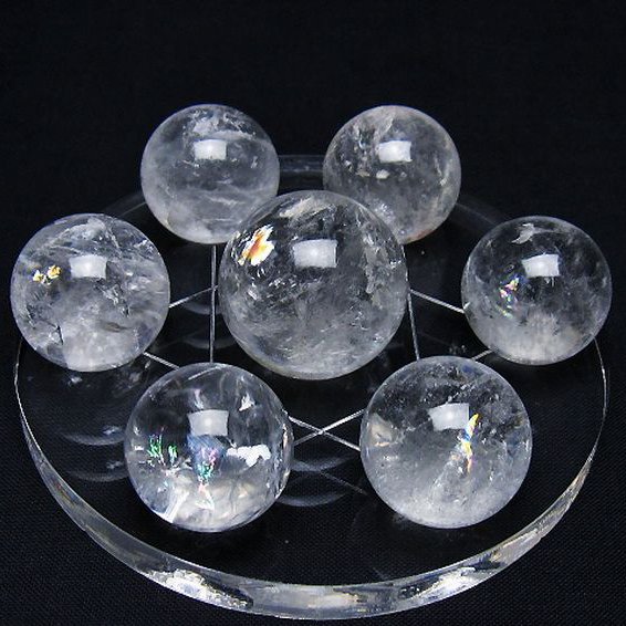 ヒマラヤ水晶丸玉七星陣 24mm [T602-2559]