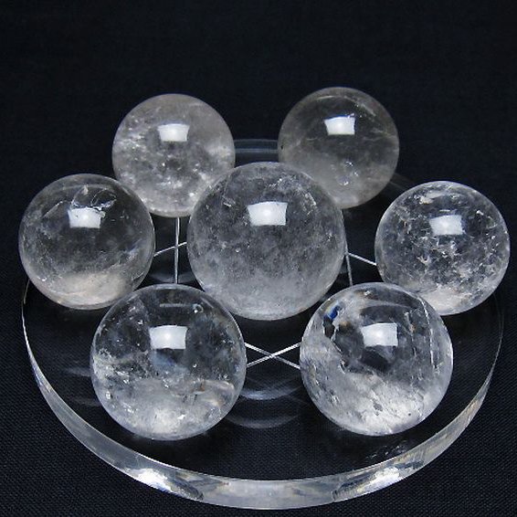 ヒマラヤ水晶丸玉七星陣 25mm [T602-2619]