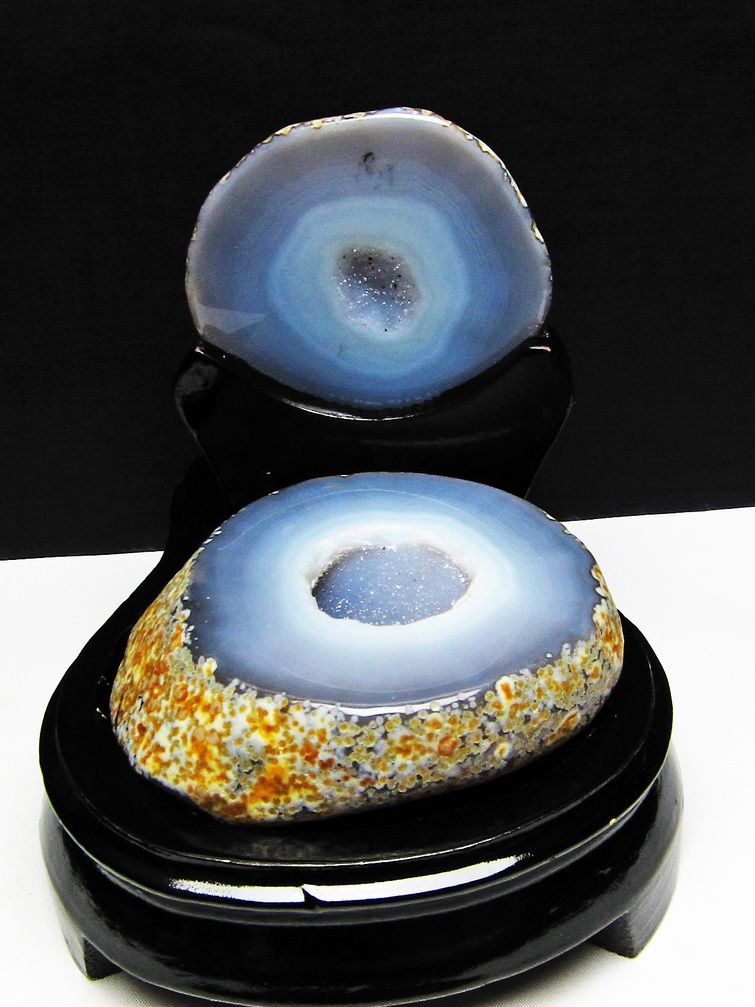 ペア水晶トレジャーメノウ[T604-6979]