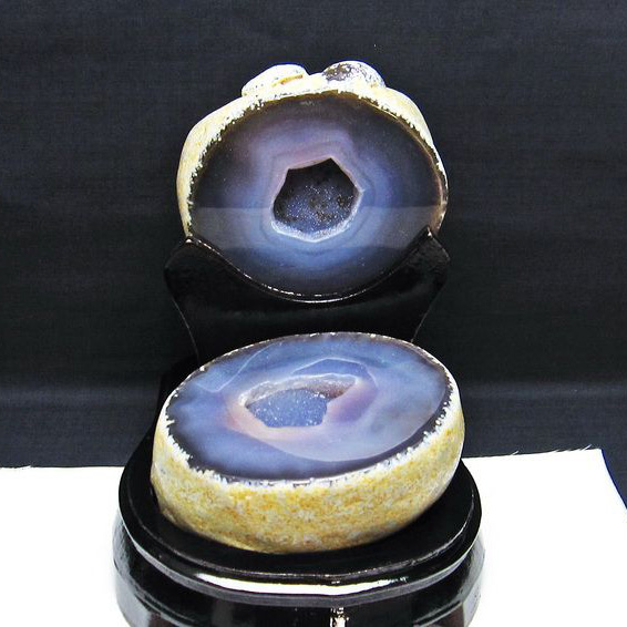 2.4Kgパワーストーン 天然石 ペア水晶トレジャーメノウ[T604-7176]