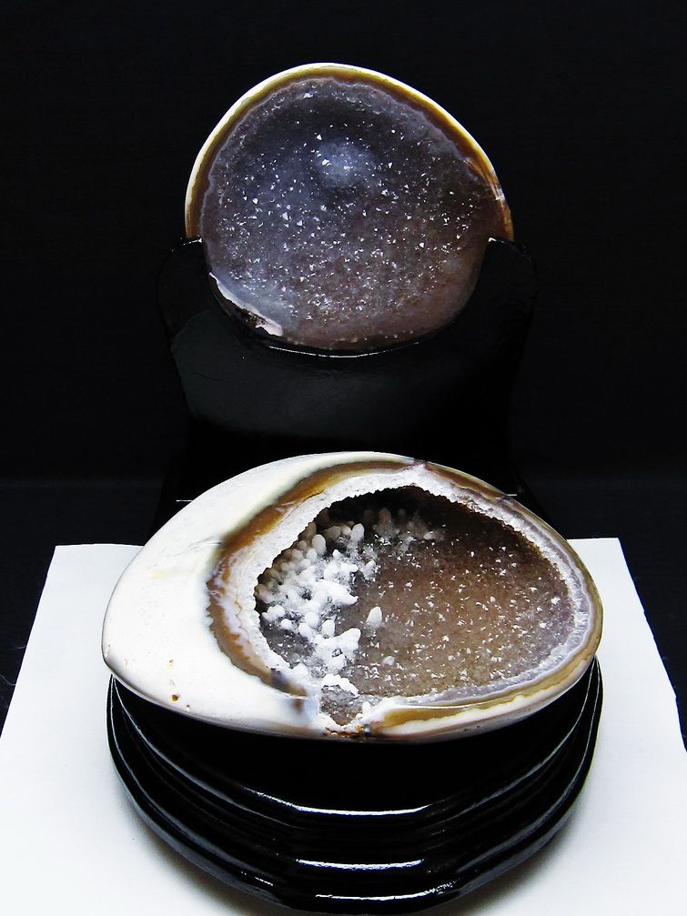 1.2Kgペア水晶トレジャーメノウ[T604-7691]