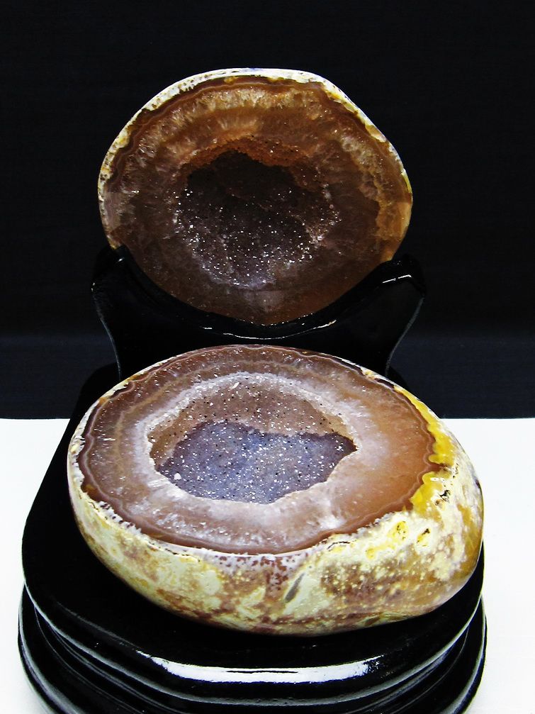 ペア水晶トレジャーメノウ[T604-7716]