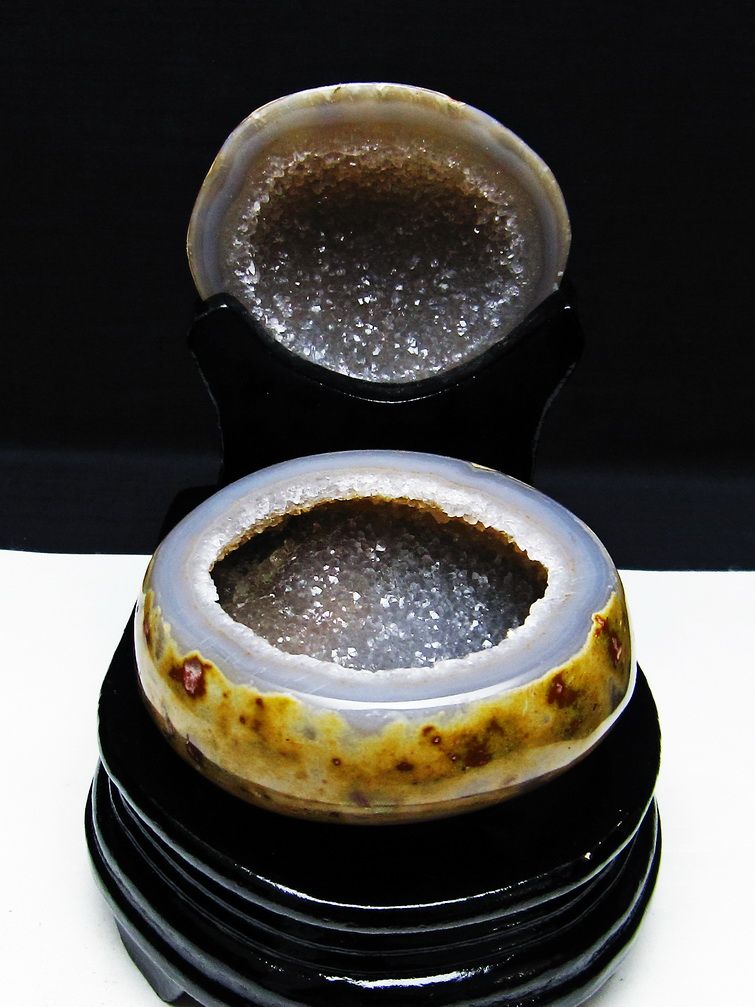 ペア水晶トレジャーメノウ[T604-7720]