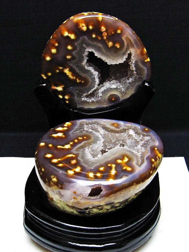 2Kgペア水晶トレジャーメノウ[T604-7738]