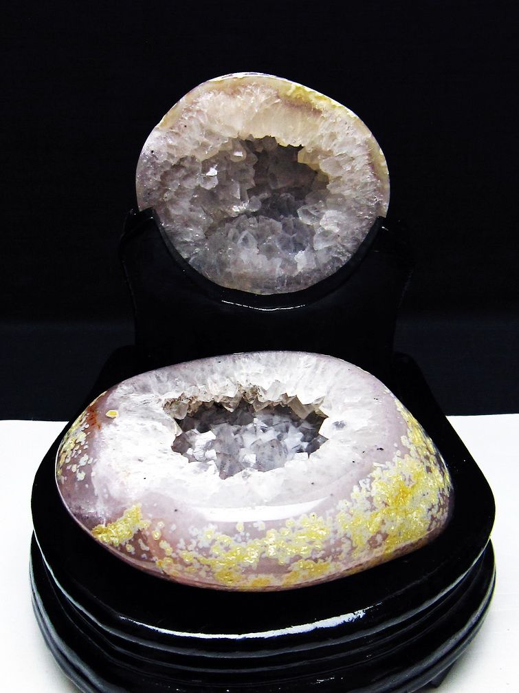 ペア水晶トレジャーメノウ[T604-7786]