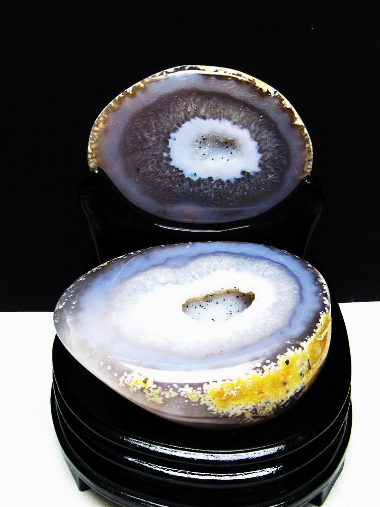 ペア水晶トレジャーメノウ [t604-7867]