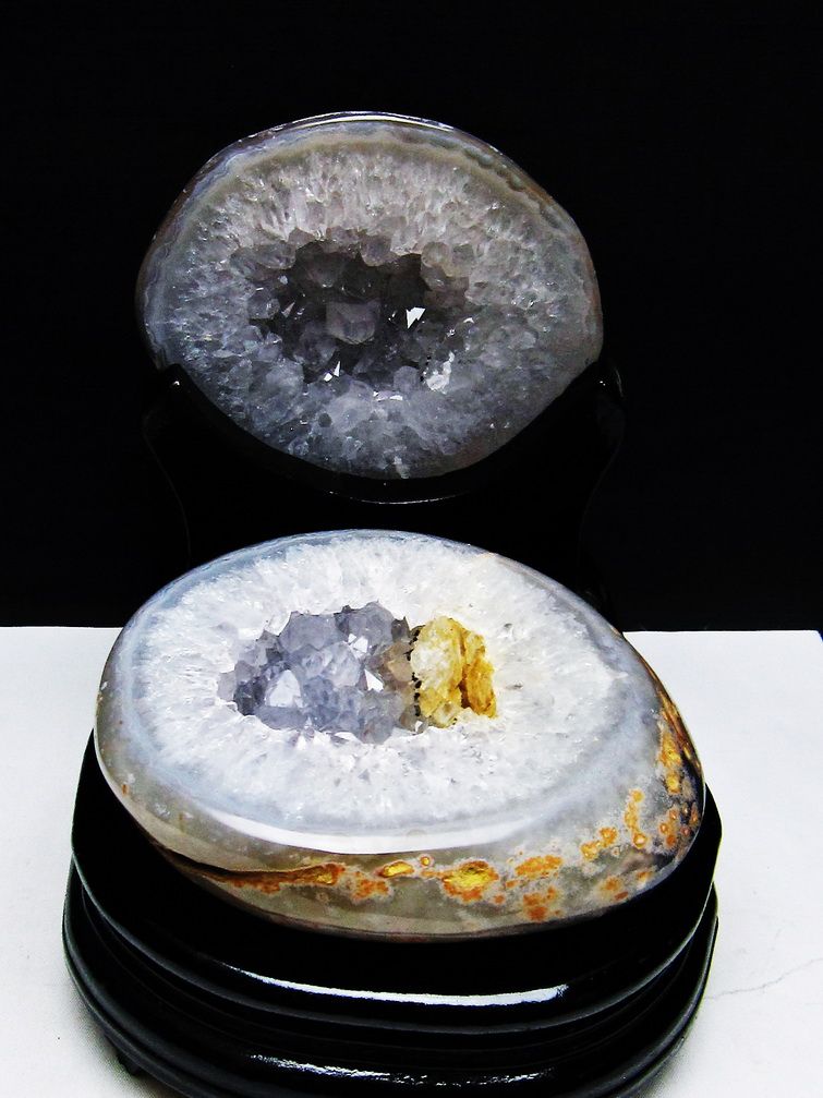 1.3Kgペア水晶トレジャーメノウ [t604-7946]