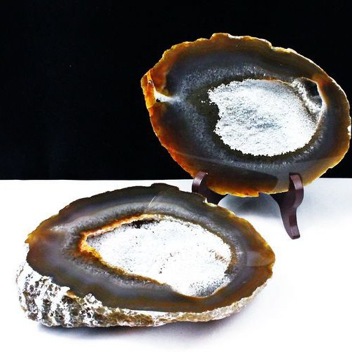 3.3Kgペア水晶トレジャーメノウ[T605-3537]