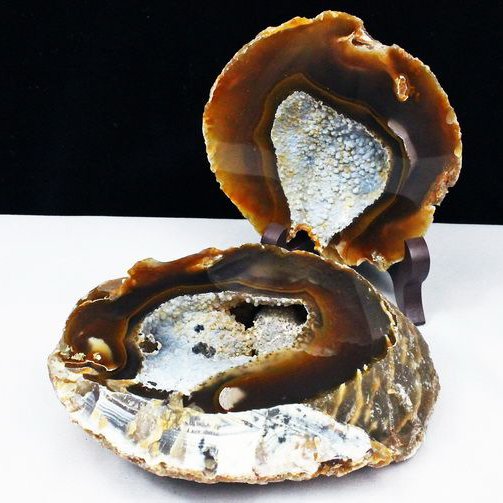 1.2Kgペア水晶トレジャーメノウ[T605-3542]