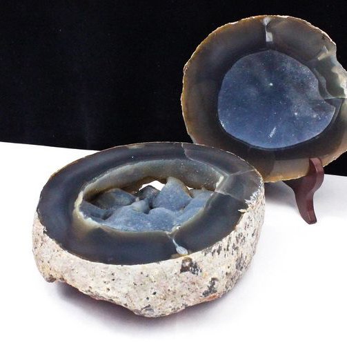 3.4Kgペア水晶トレジャーメノウ[T605-3560]