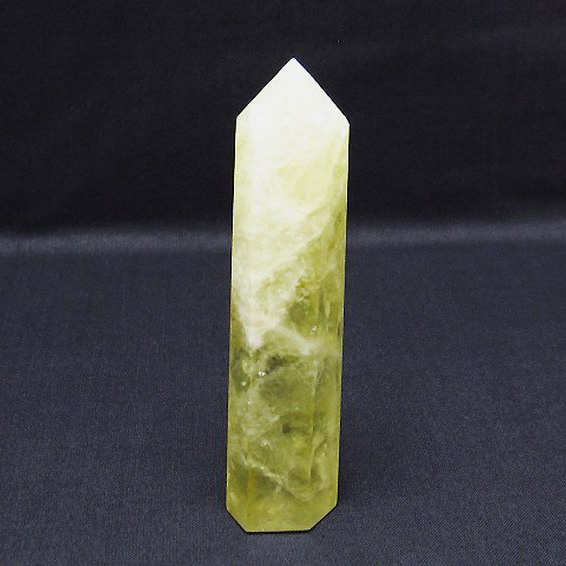 シトリン水晶六角柱[T61-12646]