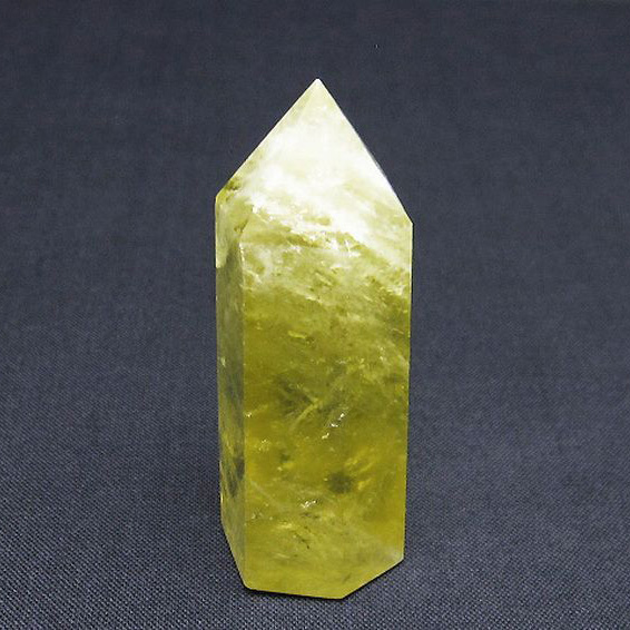 シトリン水晶六角柱[T61-12660]