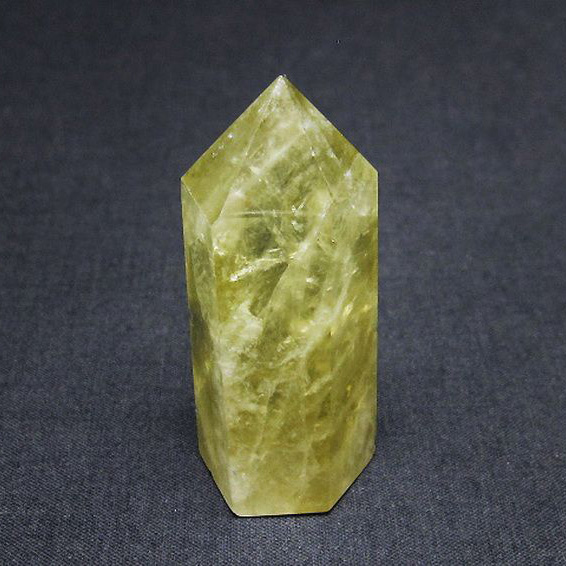 パワーストーン  シトリン水晶六角柱[T61-12988]