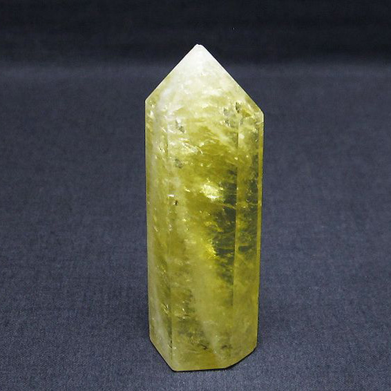 パワーストーン  シトリン水晶六角柱[T61-13038]