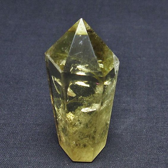 シトリン水晶六角柱[T61-13470]