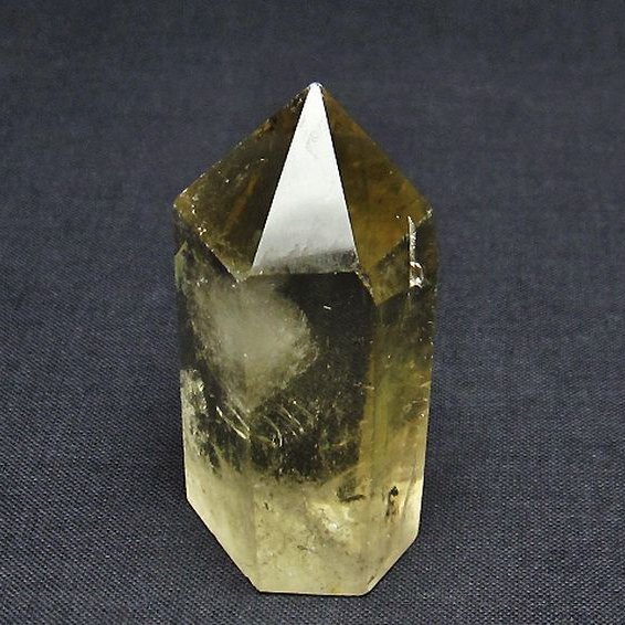 シトリン水晶六角柱[T61-13481]