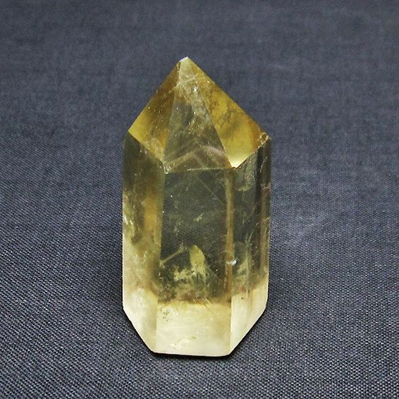 シトリン水晶六角柱[T61-13517]
