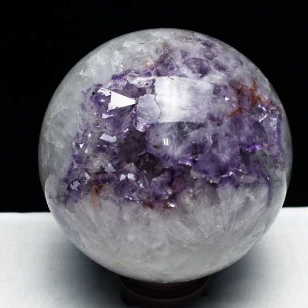 6Kg アメジスト笑口丸玉167mm[T610-11761]