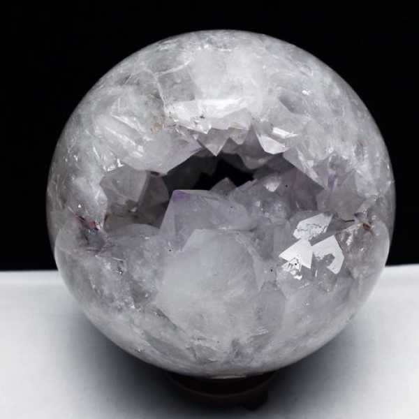 5.3Kg アメジスト笑口丸玉168mm[T610-11794]