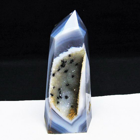 アゲート 笑口 六角柱[T610-12130]