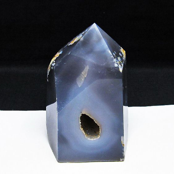 アゲート 笑口 六角柱[T610-12148]