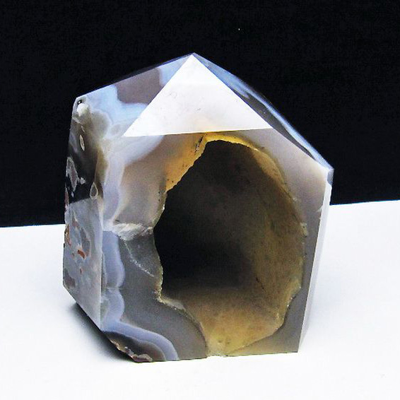 アゲート 笑口 六角柱[T610-12213]