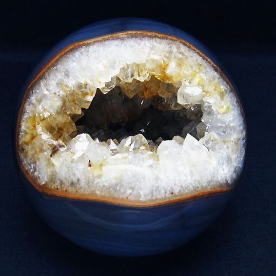 アゲート笑口 丸玉 90mm [T610-12385]