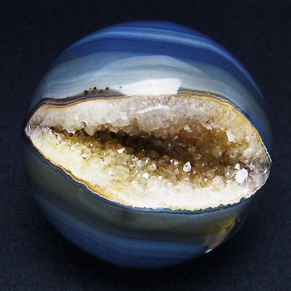 アゲート笑口 丸玉 64mm [T610-12397]