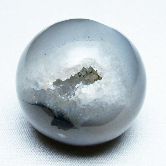 アゲート笑口 丸玉 48mm [T610-12516]