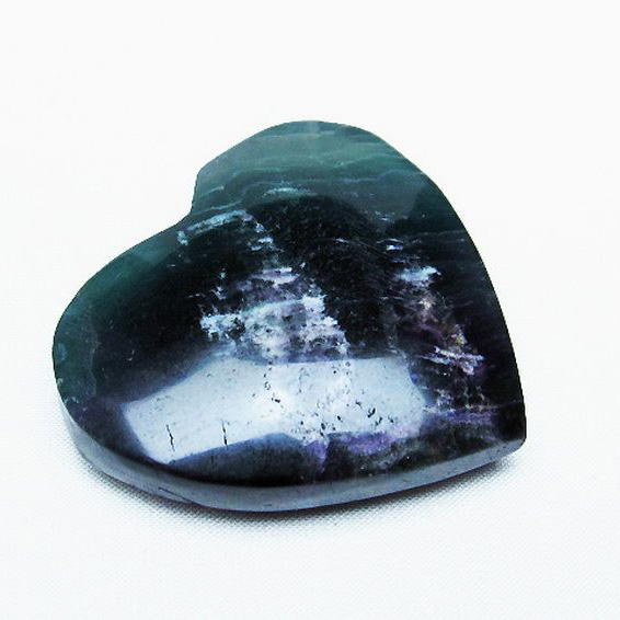 フローライトハート置物[T613-1188]