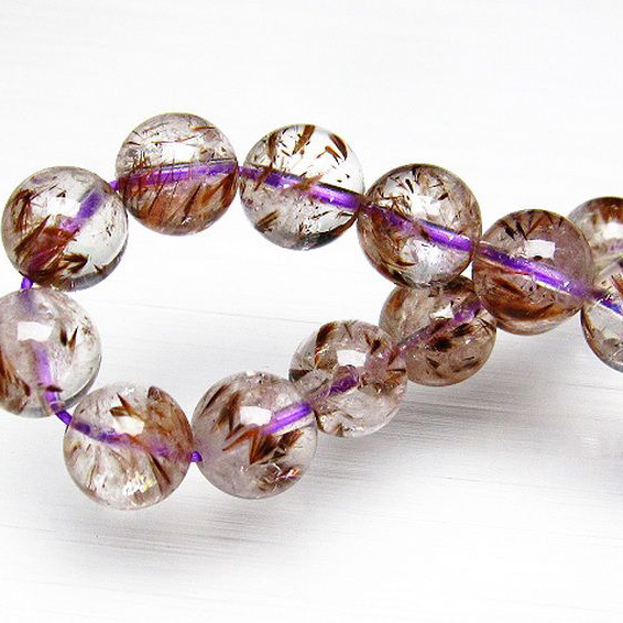 カコクセナイト インクォーツ ブレスレット10mm[T628-2811]