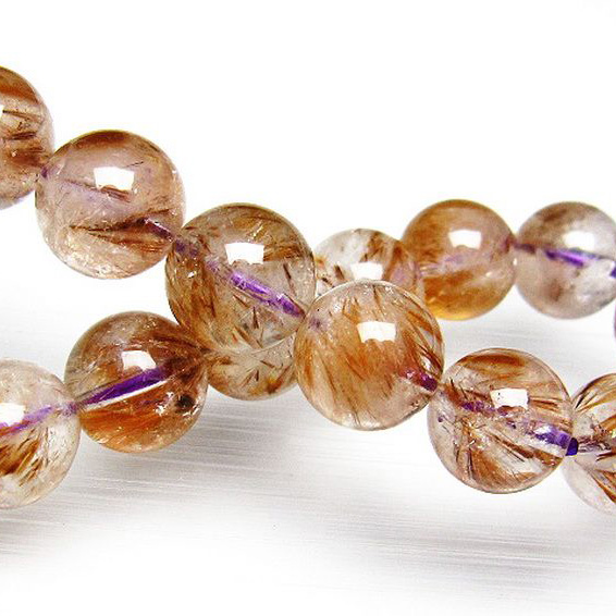 カコクセナイト インクォーツ ブレスレット11mm[T628-2898]