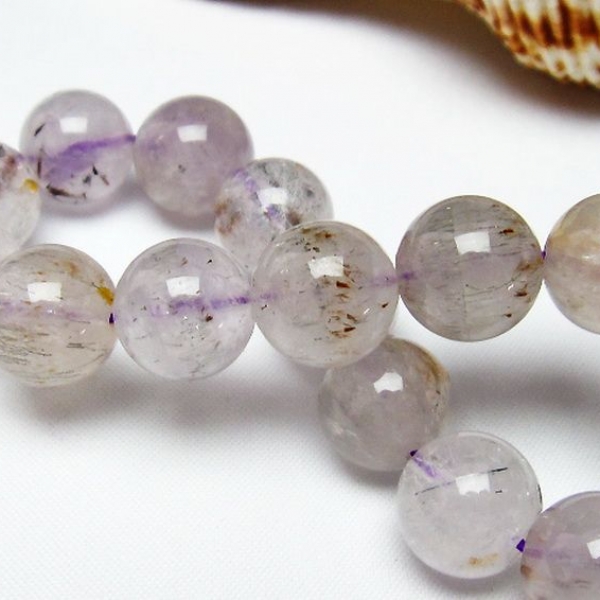 カコクセナイト インクォーツ ブレスレット13mm[T628-4001]