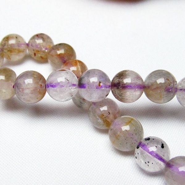 カコクセナイト インクォーツ ブレスレット8mm[T628-4017]