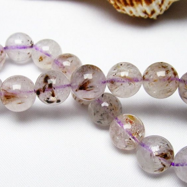 カコクセナイト インクォーツ ブレスレット11mm[T628-4047]