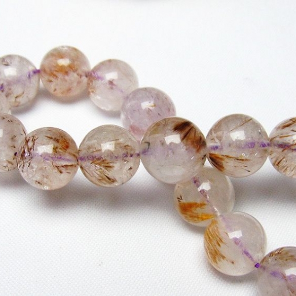 カコクセナイト インクォーツ ブレスレット11mm[T628-4055]