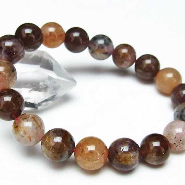 カコクセナイト インクォーツ ブレスレット12mm[T628-4398]