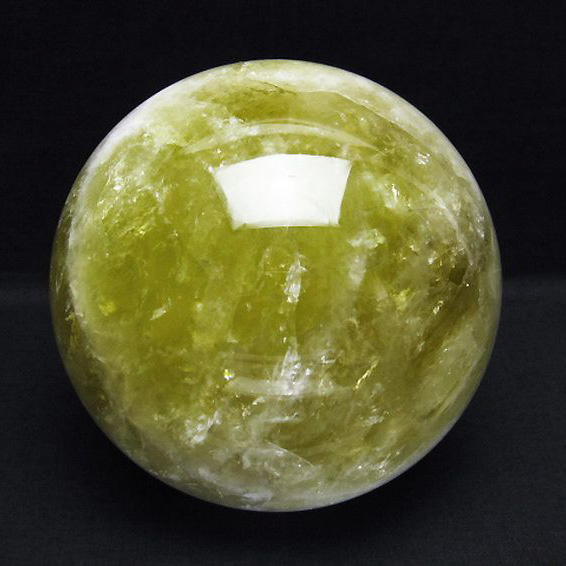 3.7Kgシトリン水晶丸玉140mm[T63-6860]