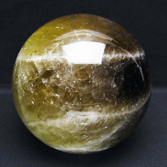 4.2Kgシトリン水晶丸玉145mm[T63-6869]