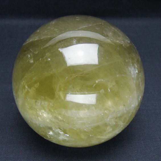 シトリン水晶丸玉 78mm [t63-8037]