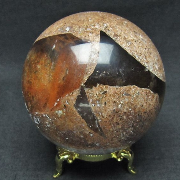 ガーデン水晶丸玉71mm[T637-3676]