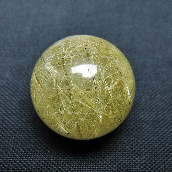 ルチル入り水晶丸玉 17mm [T637-4743]