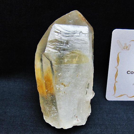 レムリアンシード 水晶原石 ミナスジェライス州コリント産 ※証明書付き[T641-1907]