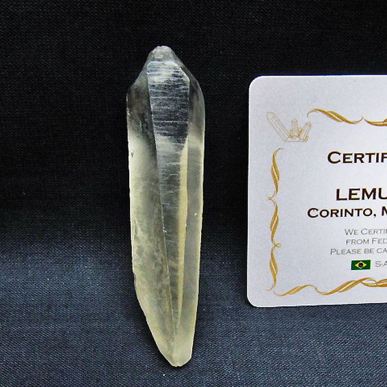 レムリアンシード 水晶原石 ミナスジェライス州コリント産 ※証明書付き[T641-2015]