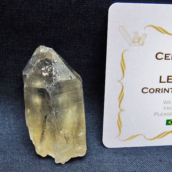 レムリアンシード 水晶原石 ミナスジェライス州コリント産 ※証明書付き[T641-2031]