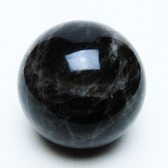 モリオン 純天然 黒水晶 丸玉 47mm [t643-4948]