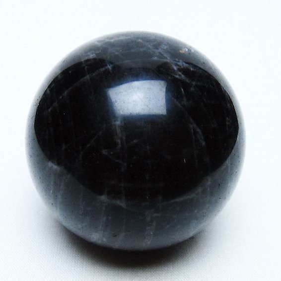 モリオン 純天然 黒水晶 丸玉 56mm [t643-5221]